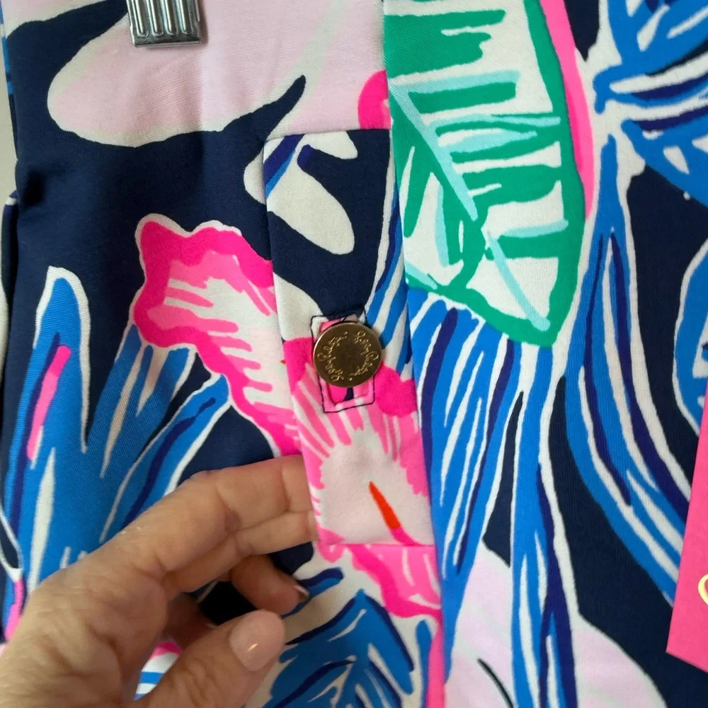 Lilly Pulitzer Floral high Tide “ sugar mombo” skirt size small nwt